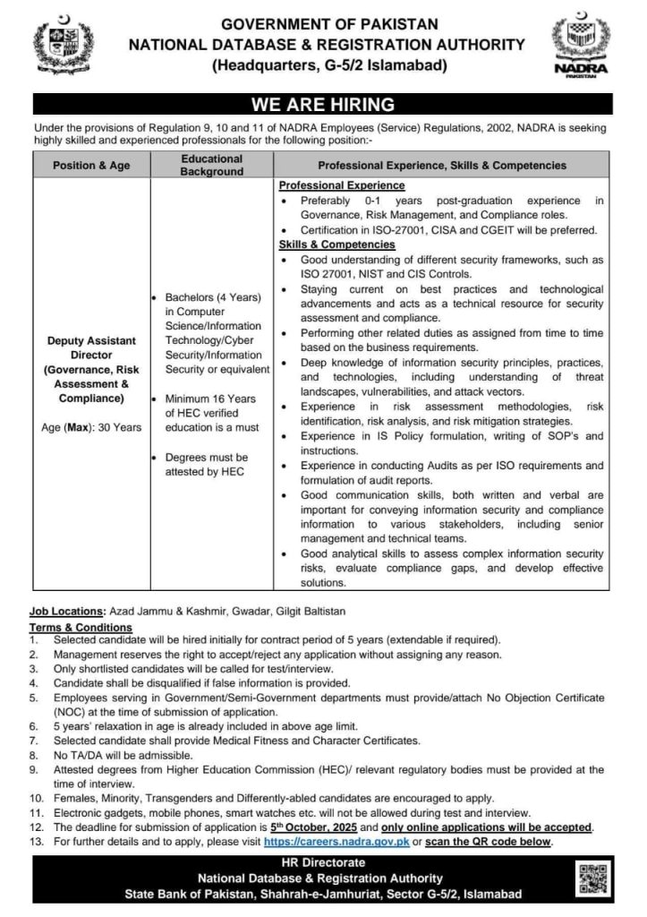 Islamabad Deputy Assistant Director