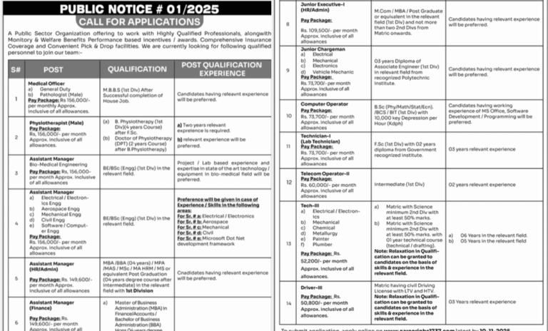 NESCOM Atomic Energy Jobs 2025 Latest Advertisement Apply Online