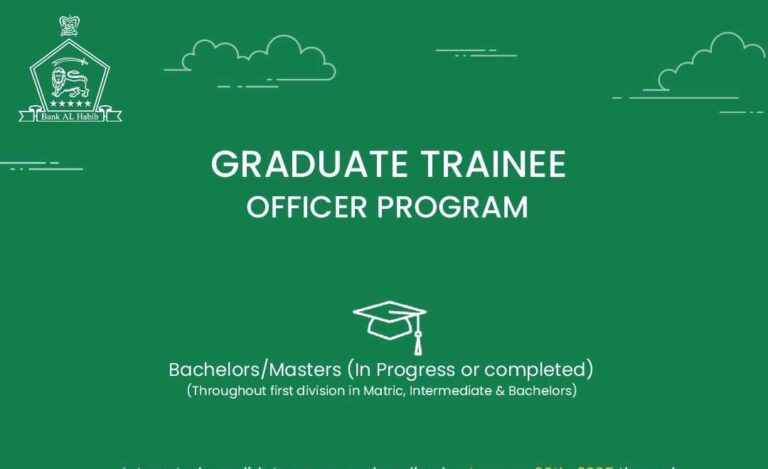 Bank Al Habib Graduate Trainee Officers Program 2025 Apply Online