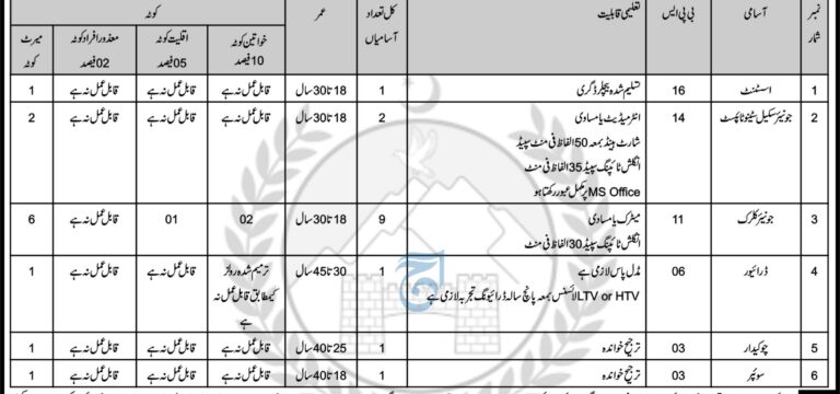 District & Session Court Latest Jobs Advertisement 2025 BPS-03 TO BPS-16