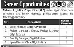 National Logistics Corporation NLC Rawalpindi Jobs 2025 Online Apply