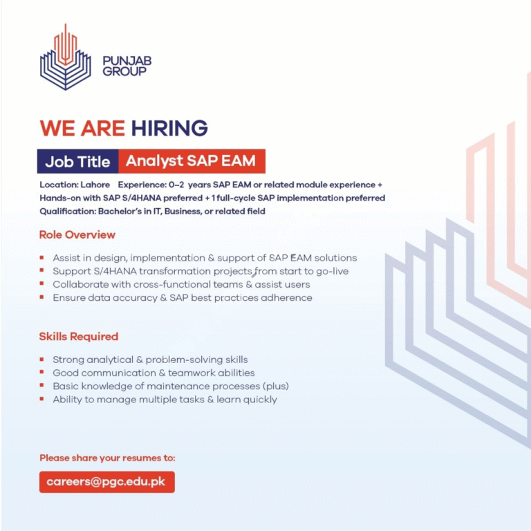 Punjab Group of Colleges PGC Jobs 2025 Latest Advertisement