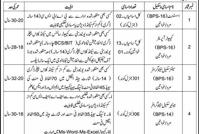 Deputy Commissioner District Office Jobs 2025 Advertisement Notice