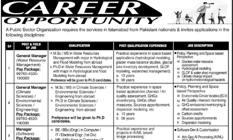 Suparco Atomic Energy Jobs 2026 Latest Advertisement