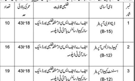 Provincial Disaster Management Authority PDMA Jobs Advertisement 2026