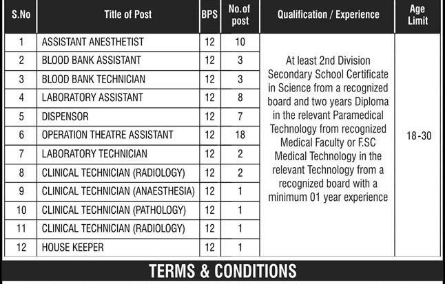 District Headquarter Hospital DHQ Jobs Advertisement 2026 Online Apply