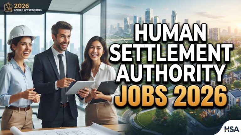 Human Settlement Authority Jobs 2026 Advertisement Notice