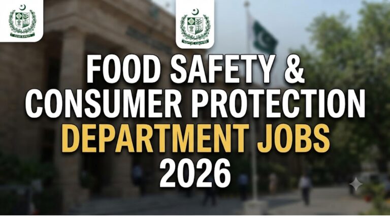 Food Safety & Consumer Protection Department Jobs 2026 Advertisement