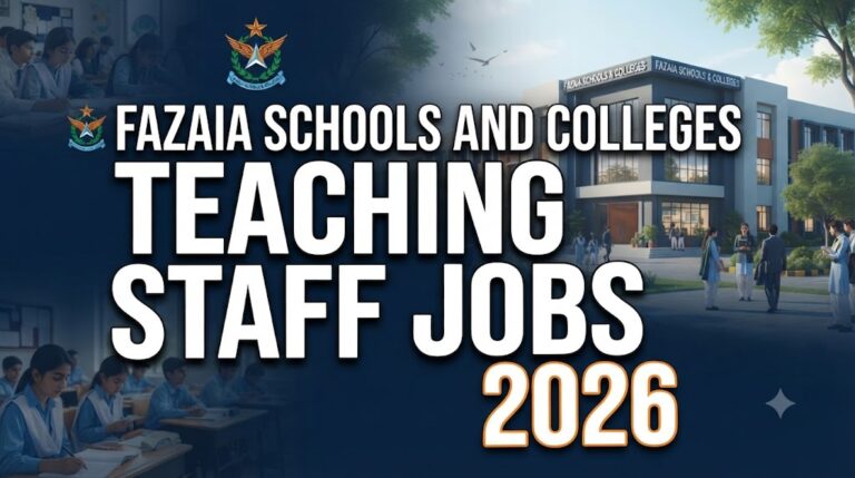 Fazaia Schools and Colleges Teaching Staff Jobs 2026 Advertisement