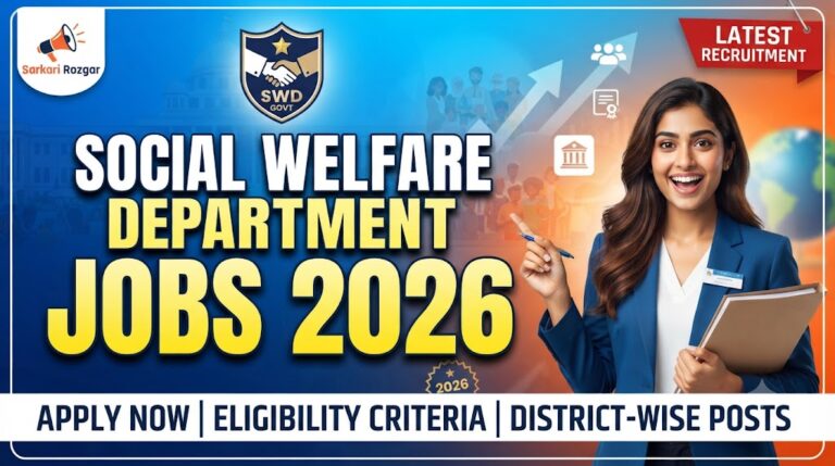 Social Welfare Department Jobs 2026 BPS-01 TO BPS-04