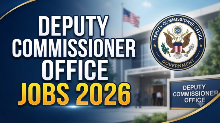 Deputy Commissioner Office Jobs Advertisement 2026 BPS-01 TO BPS-16