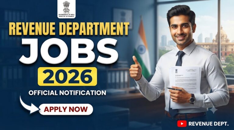 Revenue Department Jobs 2026 Latest Advertisement Notice