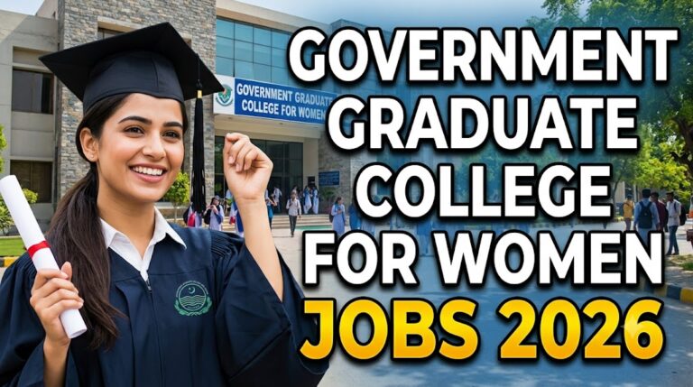 Government Graduate College For Women Jobs 2026 Advertisement