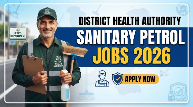 District Health Authority Sanitary petrol Jobs 2026 Advertisement Notice