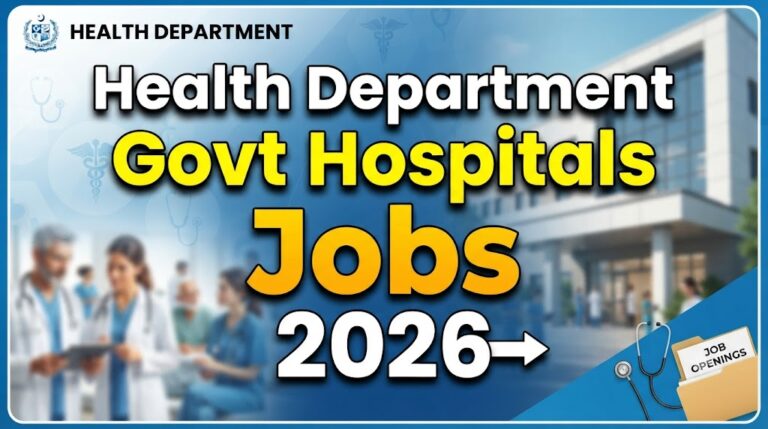 Health Department Govt Hospitals Jobs 2026 Advertisement Notice