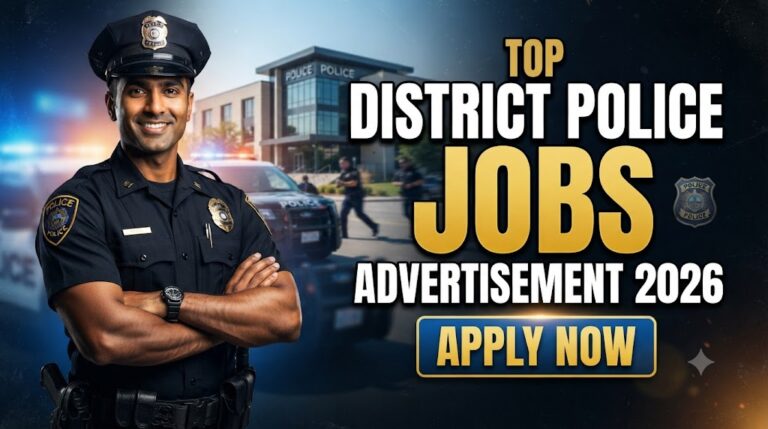 District Police Jobs Advertisement 2026 Apply Now