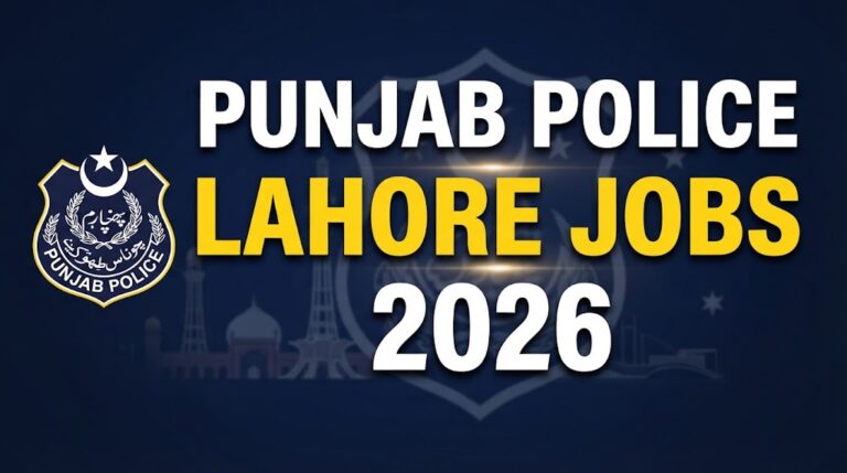 Punjab Police Lahore Jobs 2026 Advertisement Notice